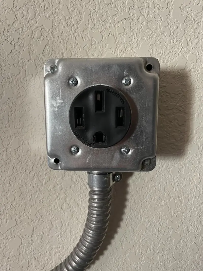NEMA 14-50 outlet installed for Electrical Panel Upgrade in Mobile